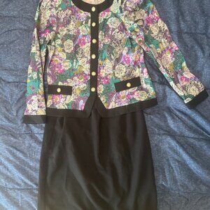 Floral Jacket Skirt Set